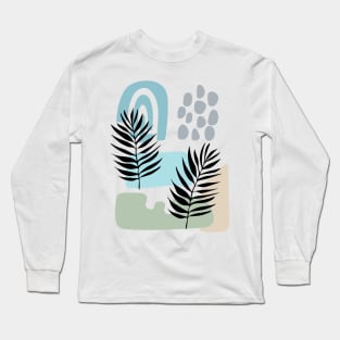 Tropical Abstract Design Long Sleeve T-Shirt